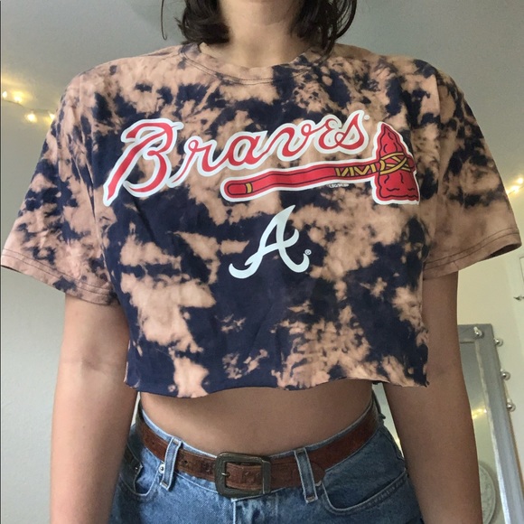 MLB Tops - Atlanta braves Custom Crop Top